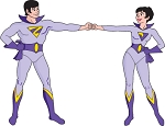 Wonder Twins Die-cut Vinyl Decal / Sticker ** 4 Sizes **