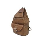 Great Backpack / Purse in Nice Leather (BROWN)
