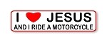 " I JESUS AND I RIDE A MOTORCYCLE" Helmet Biker Motorcycle Decal
