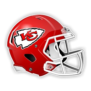Kansas City Chiefs New Shape Helmet Die-Cut Decal ** 4 Sizes **