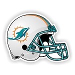 Miami Dolphins New Helmet  Vinyl Die-Cut Decal / Sticker ** 4 Sizes ** 