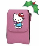 Pink Leather Cell Phone Case "Hello Kitty" for Most Touch Screen Phones